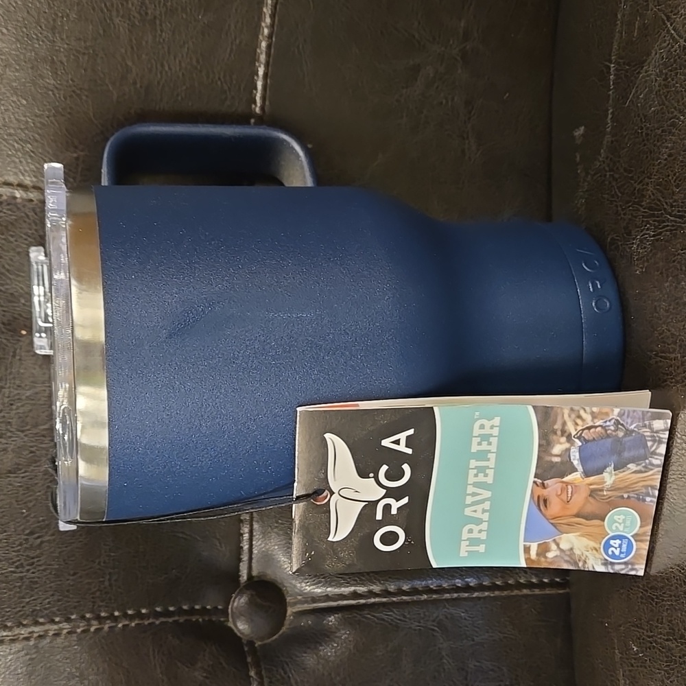 Orca Blue Traveler Tumbler